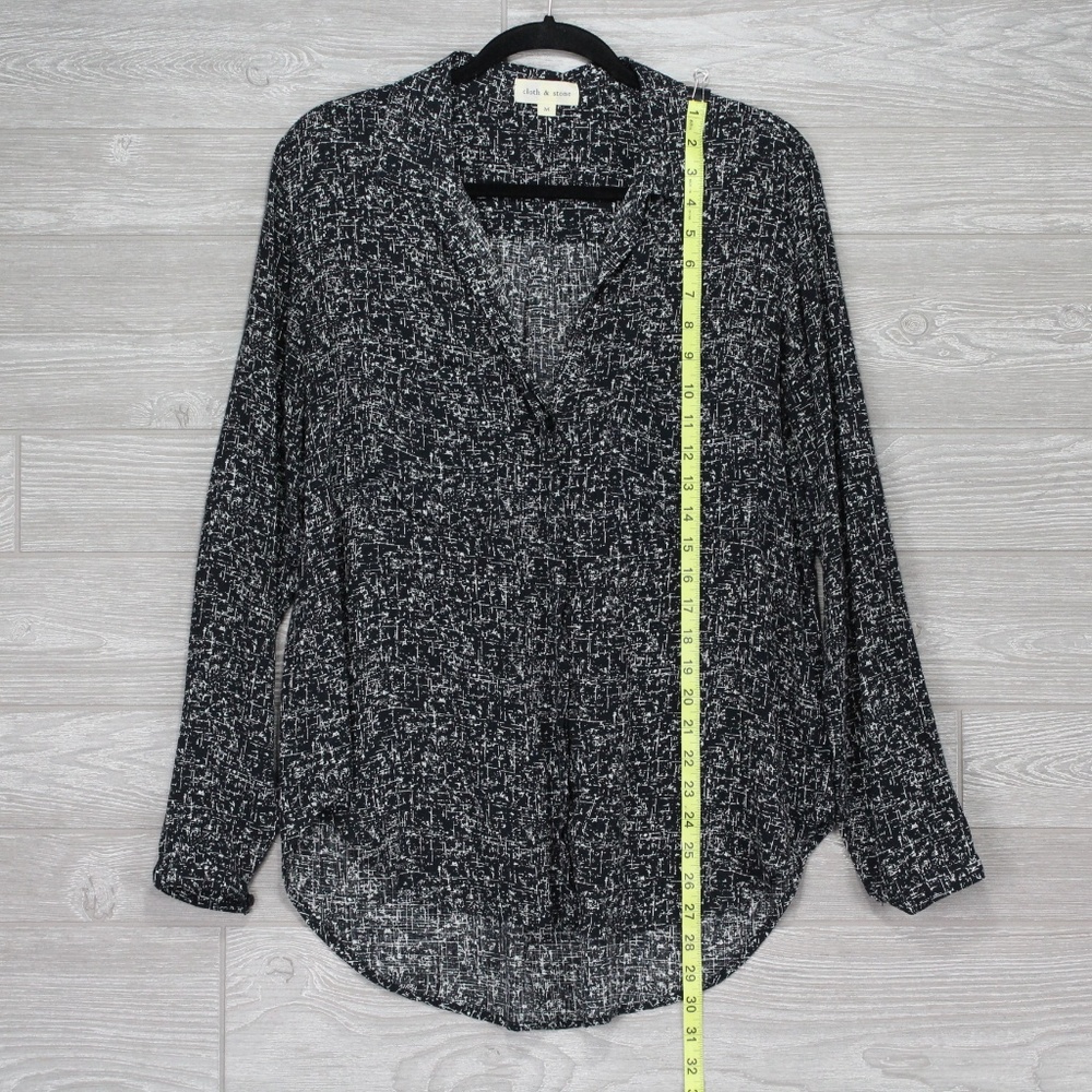 Anthropologie Cloth and Stone Black Shirt Size M - Picture 2 of 8